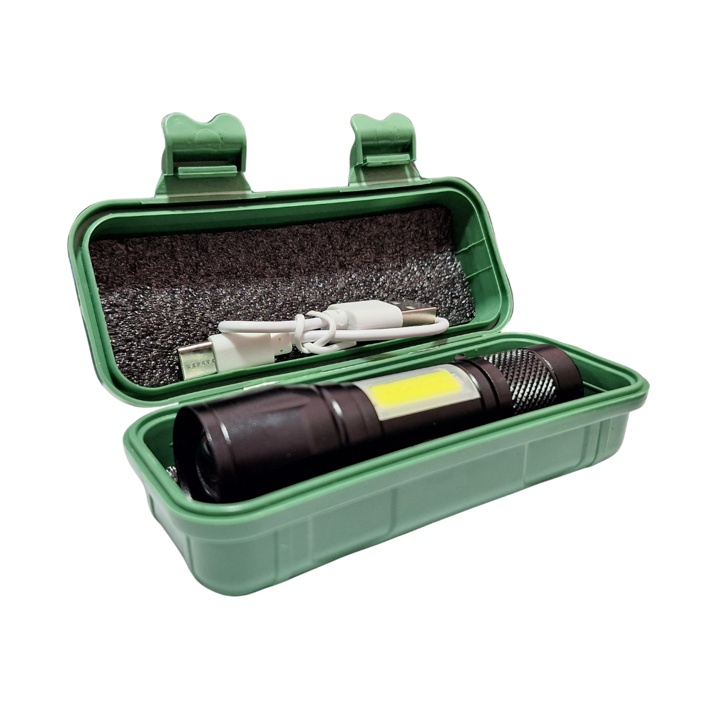 Linterna Tactica USB C Recargable