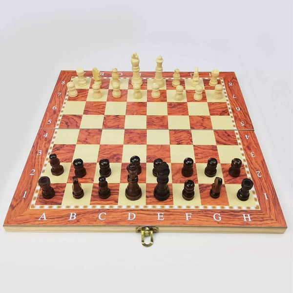 Ajedrez Madera 3 en 1