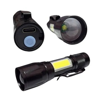 Linterna Tactica USB C Recargable