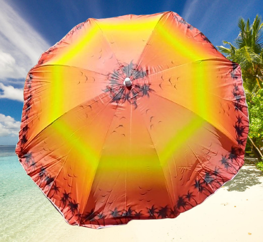 Quitasol Grande Sombrilla De Playa  170 Cm