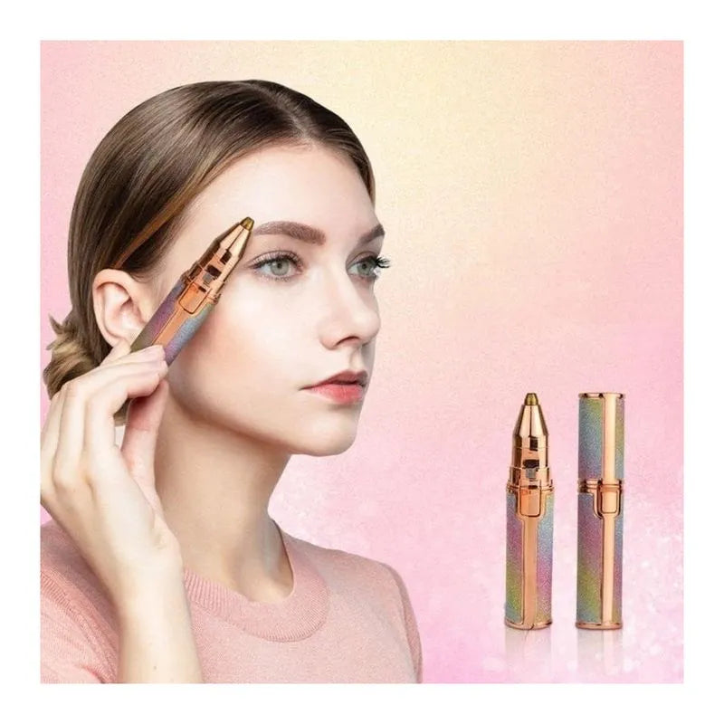 Depiladora Facial LED 2 en 1 Wcan Portátil Recargable USB con Luz