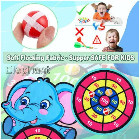 Juego Tablero Tiro Al Blanco De Velcro Infantil