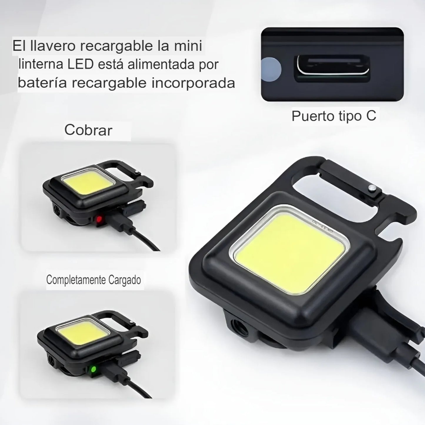 Linterna Led Lampara Camping  Táctica Recargable