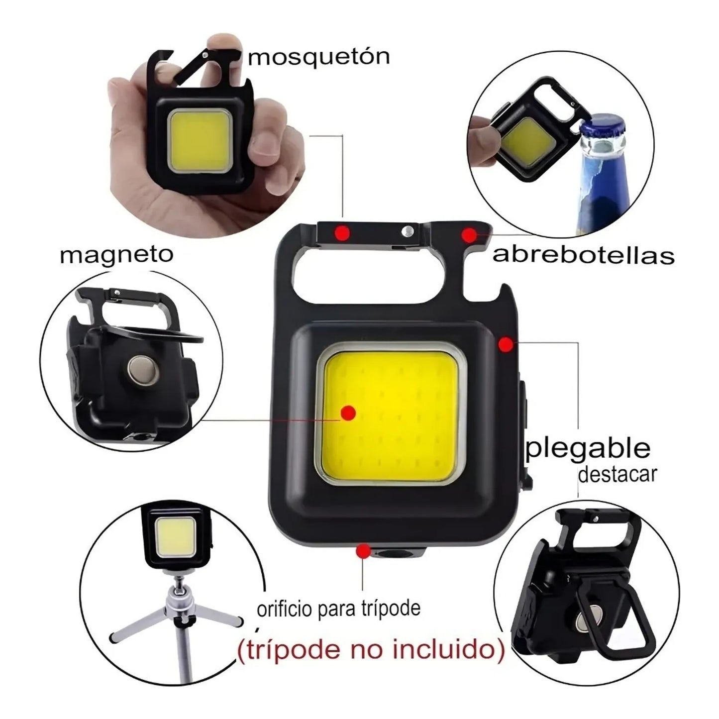 Linterna Led Lampara Camping  Táctica Recargable