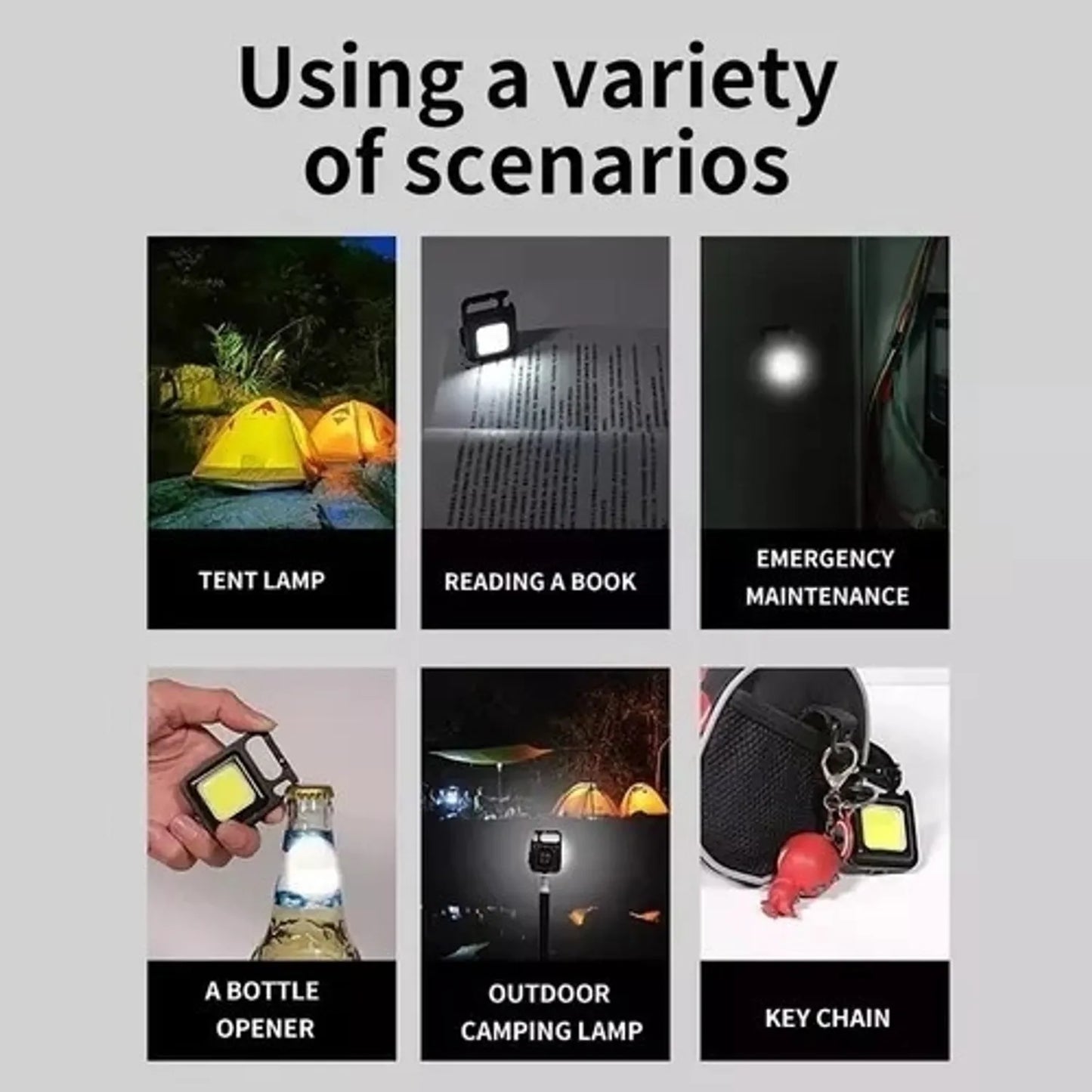 Linterna Led Lampara Camping  Táctica Recargable