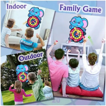 Juego Tablero Tiro Al Blanco De Velcro Infantil
